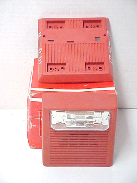 Wheelock 128420 + as-24MCW fire alarm strobe light