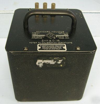 General radio 1482-f standard inductor, 30 day warranty