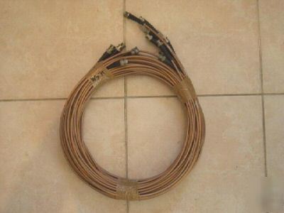 10X teflon coax jumper bnc m- bnc m RG400 M17 2.3M