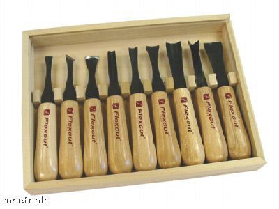 New flexcut lh 100 deluxe power handle wood carving set