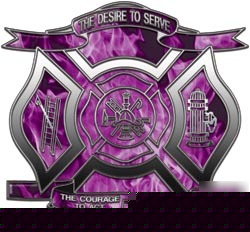 Firefighter decal reflective 6