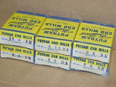 Putnam hs 2 fl minature ball end mills 3/32, 1/8 5/32