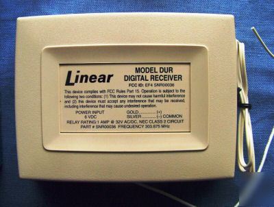 New linear 1-channel 6V dc digital receiver d-ur 