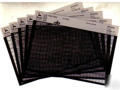 John deere 965 1065A farm wagon parts manual microfiche