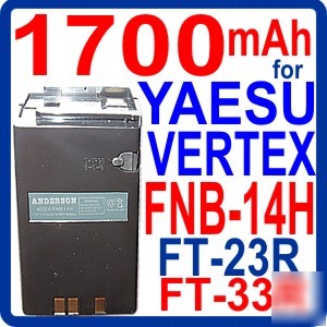 New battery for fnb-14 FNB14 yaesu ft-23R 33R 73R 811 le