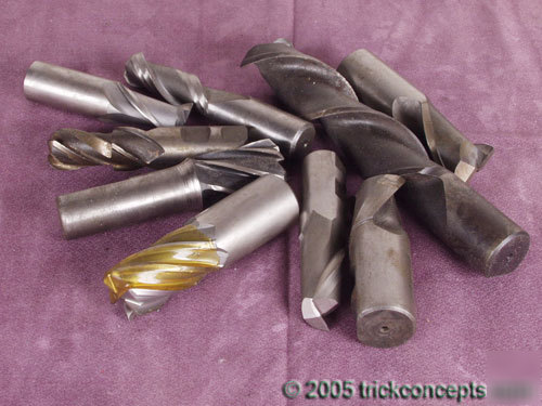 10 lb end mills milling bits mixed lot 1