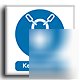 Keep locked sign-semi rigid-100X100MM(ma-100-rb)