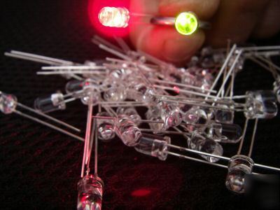 500,5MM bi-polar color flashing red/green bright led,rg
